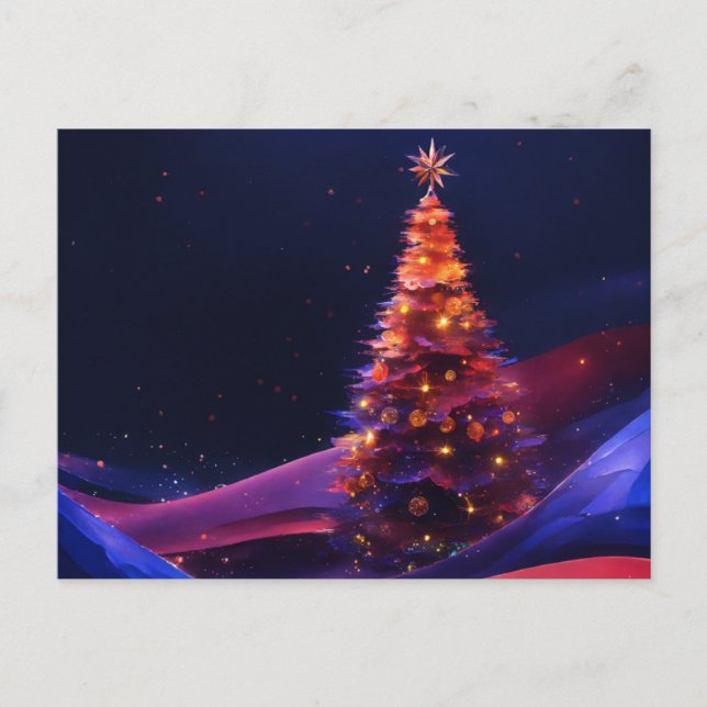 Elegant Handcrafted Christmas card  (Front)
