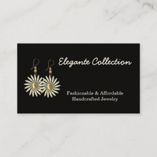 elegant handcrafted Jewellery maker Business Cards