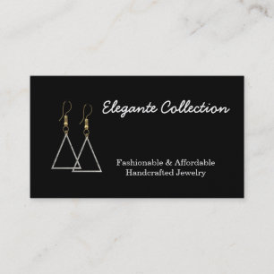 elegant handcrafted Jewellery maker Business Cards