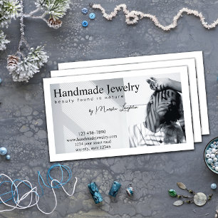 Elegant Handmade Jewellery Business Card
