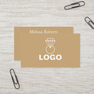 Elegant Handmade Jewellery or Jewellery Designer Business Card