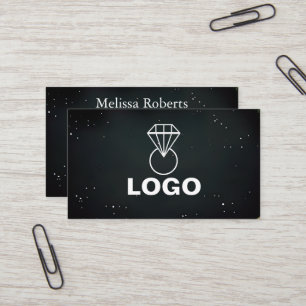 Elegant Handmade Jewellery or Jewellery Designer Business Card