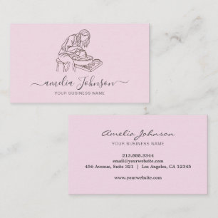 Elegant Handmade Sculptor & Pottery Ceramic Artist Business Card