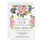 Elegant Handpainted Floral 60th Birthday Party 