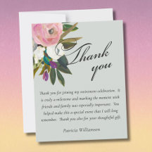 Elegant Handpainted Floral Budget Retirement