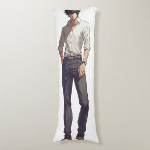 Elegant Handsome Anime Man Body Cushion