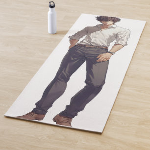 Elegant Handsome Anime Man Yoga Mat
