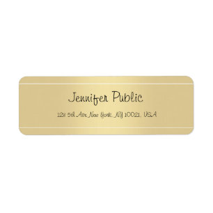 Elegant Handwriting Script Gold Template Modern