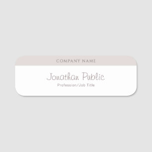 Elegant Handwriting Script Name Modern Template Name Tag