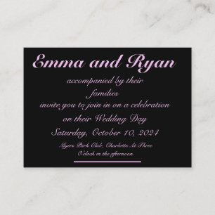 Elegant Handwriting Script Wedding Invitation