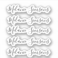 Elegant handwritten personalised custom name