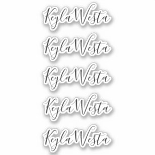 Elegant handwritten personalized custom name