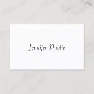 Elegant Handwritten Script Modern Simple Template Business Card