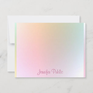 Elegant Handwritten Script Name Colourful Template