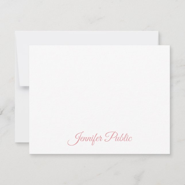 Elegant Handwritten Script Name Text Template Flat (Front)
