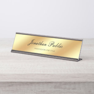 Template Desk Name Plates Zazzle Uk