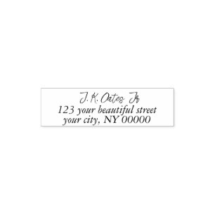 Elegant Handwritten Stylish Return Address Self-inking Stamp