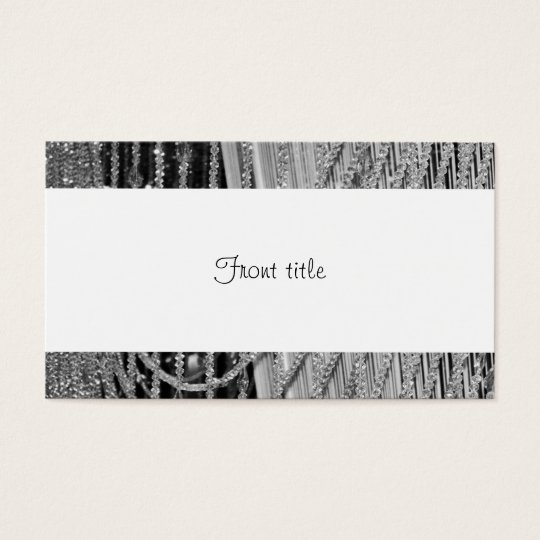 Elegant Hanging Glass Beads Business Card