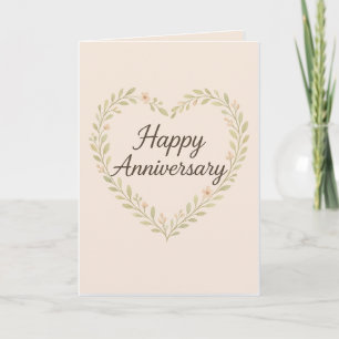 "Elegant Happy Anniversary Card" Card