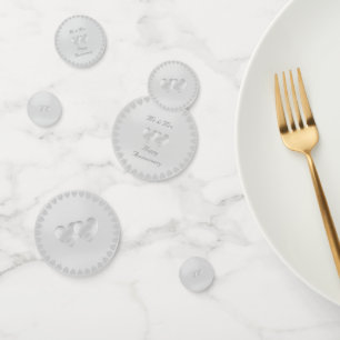 Elegant Happy Anniversary Confetti
