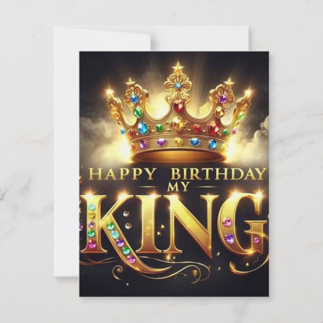 Elegant Happy Birthday Card (Front)
