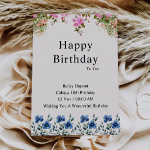 Elegant Happy Birthday Card