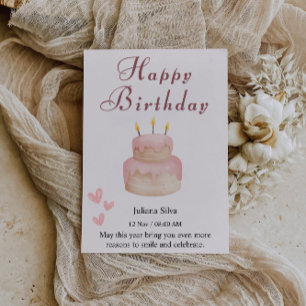 Elegant Happy Birthday Card