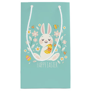 Elegant Happy Easter Bunny   Gift Bag