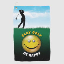 Elegant Happy Golfer Design