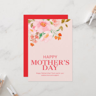 Elegant Happy Mother’s Day Floral Art Invitation