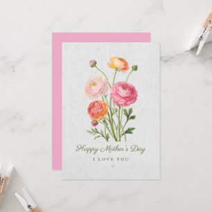 Elegant Happy Mother’s Day Floral Art Invitation