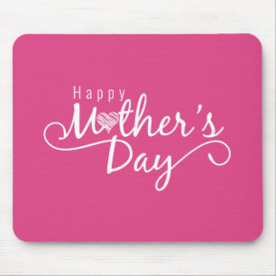 Elegant Happy Mother's Day Calligraphy   Mouse Pad