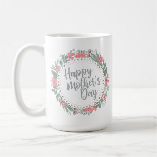 Elegant Happy Mother's Day Floral   Classic Mug