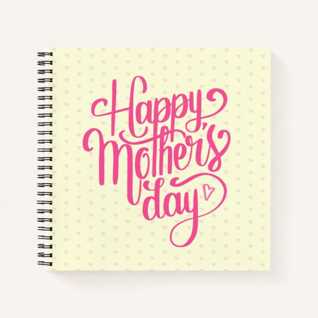 Elegant Happy Mother's Day | Notebook (Front)