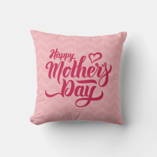 Elegant Happy Mother's Day Throw Pillow