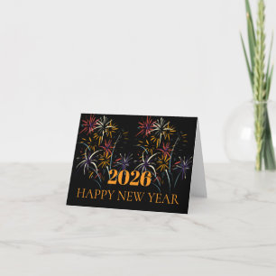 Elegant Happy New Year 2026 Card