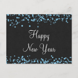 Elegant Happy New Year Postcard