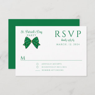 Elegant Happy St. Patrick's Day Party RSVP Card