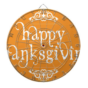 elegant happy thanksgiving dartboard