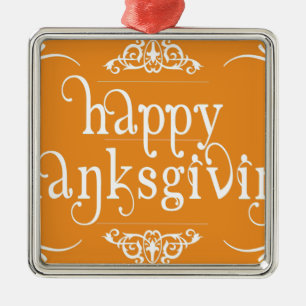 elegant happy thanksgiving metal tree decoration