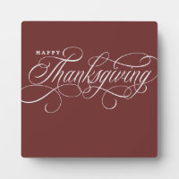 Elegant Happy Thanksgiving script design