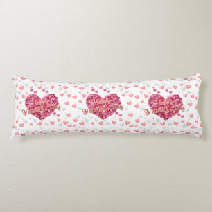 Elegant Happy Valentine's Day Mini Basketball Hoop Body Cushion