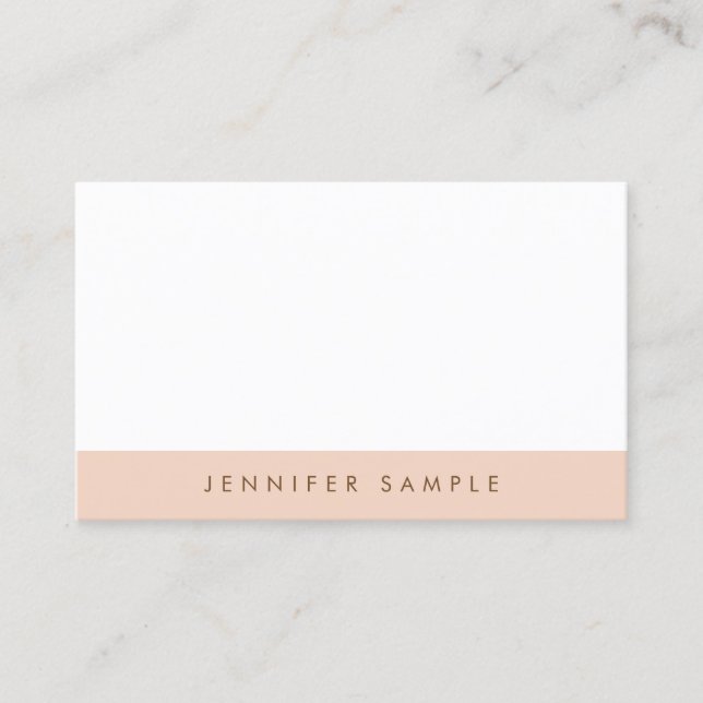 Elegant Harmonic Colours Professional Clean Plain Business Card (Front)