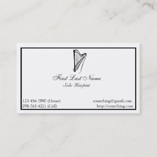 Elegant Harp Business Card