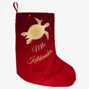 Elegant Hawaiian Christmas Small Christmas Stocking