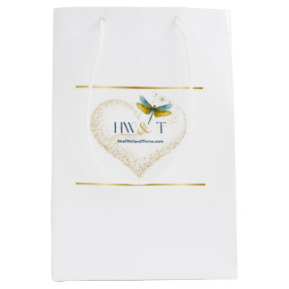 Elegant HealWell & Thrive  Medium Gift Bag