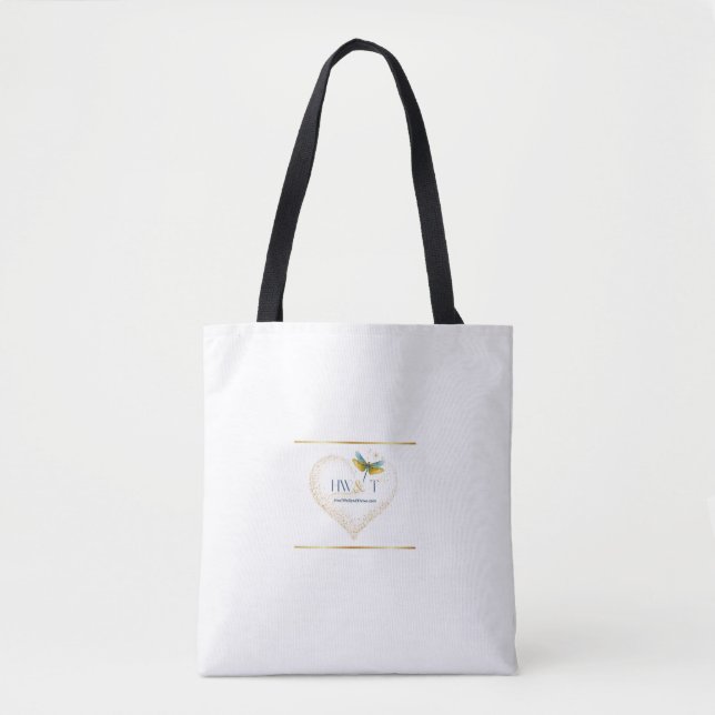 Elegant HealWell & Thrive Tote Bag (Front)