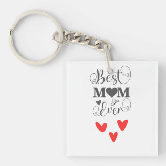 Elegant Heart & Butterfly Design for Mother’s Day Key Ring