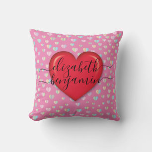 Elegant Heart design with Heart speckles Cushion