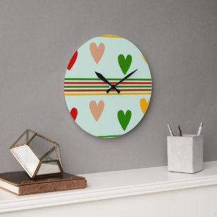  Elegant  Heart Large Clock